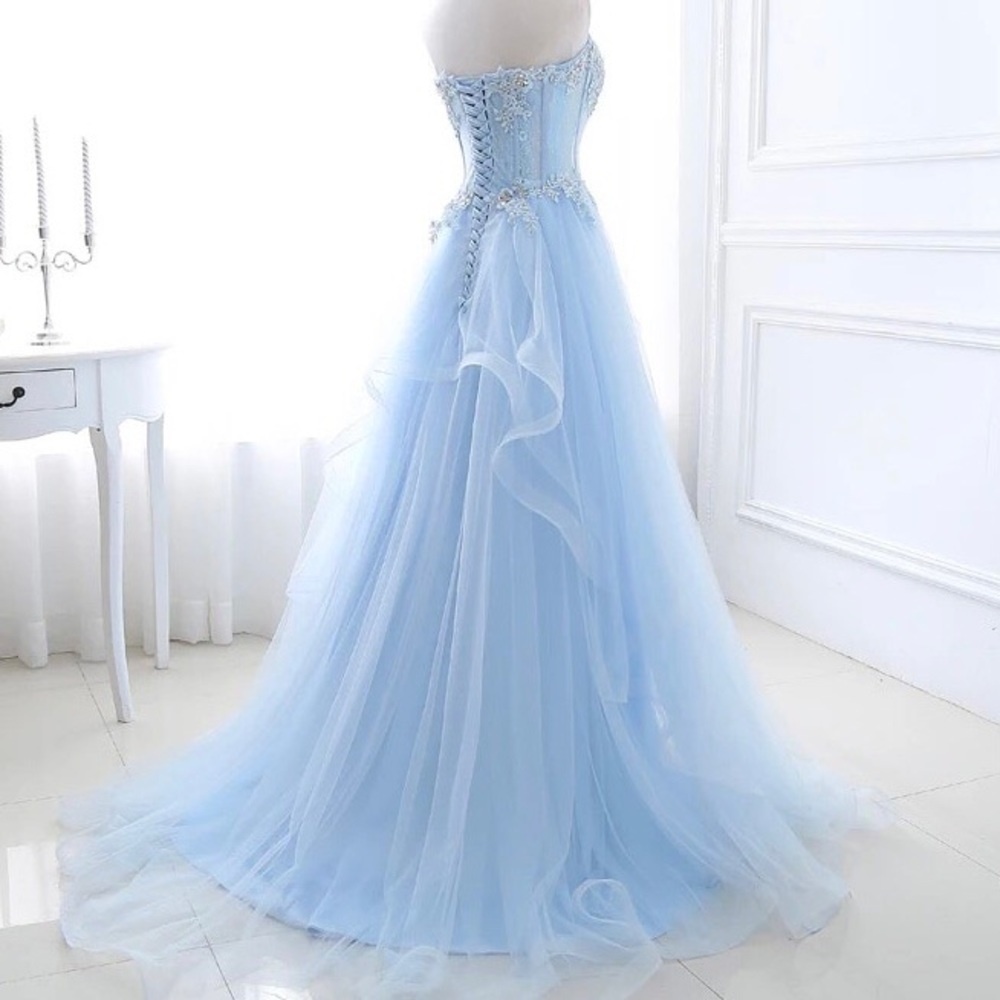 Light Blue Graduation Dress NWT - Picture 6 of 11